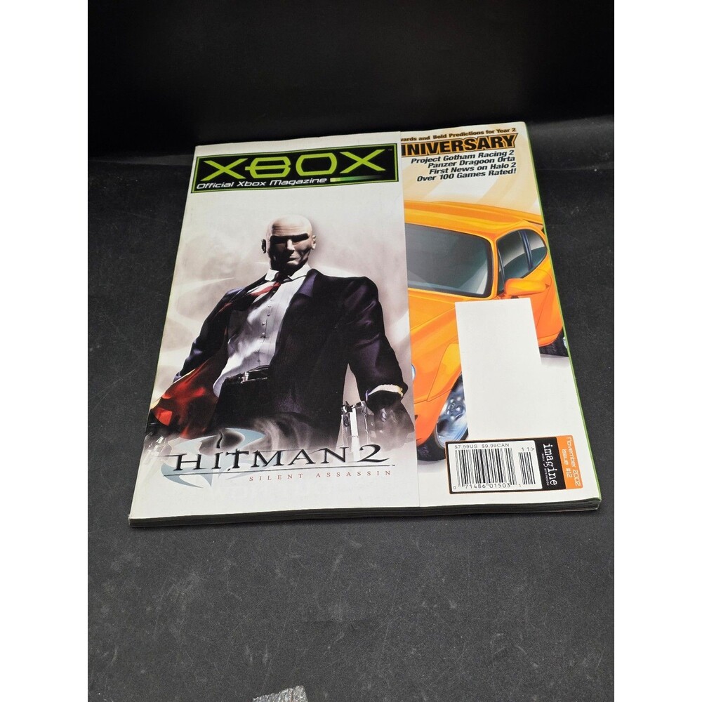 Official Xbox Magazine Hitman 2 Silent Assassin 1st Anniversary Xbox OXM Vintage